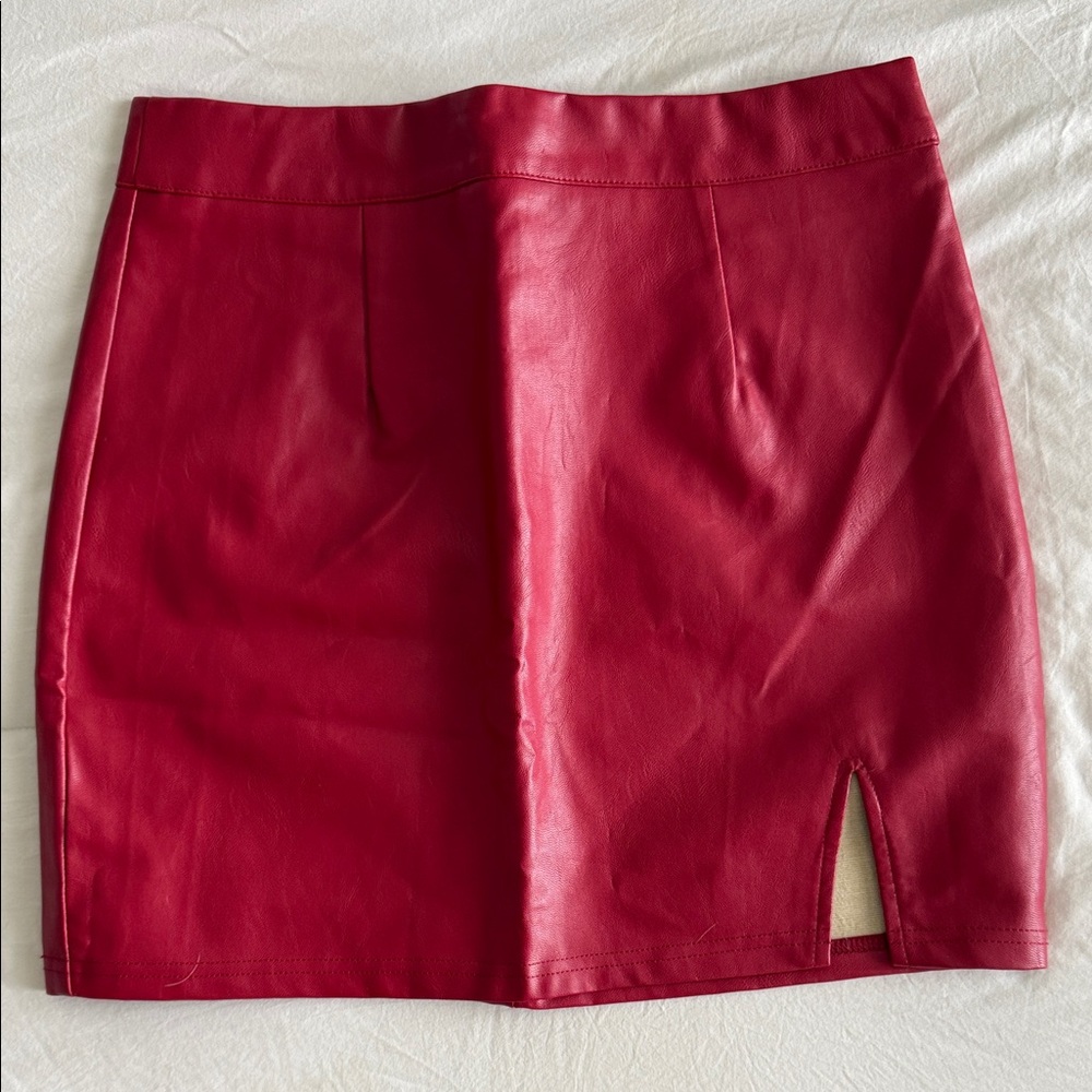 Lulu's Vibrant Red Mini Skirt